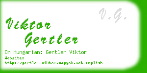 viktor gertler business card